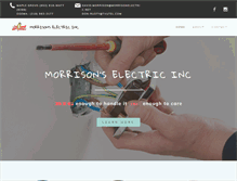 Tablet Screenshot of morrisonelectric.net